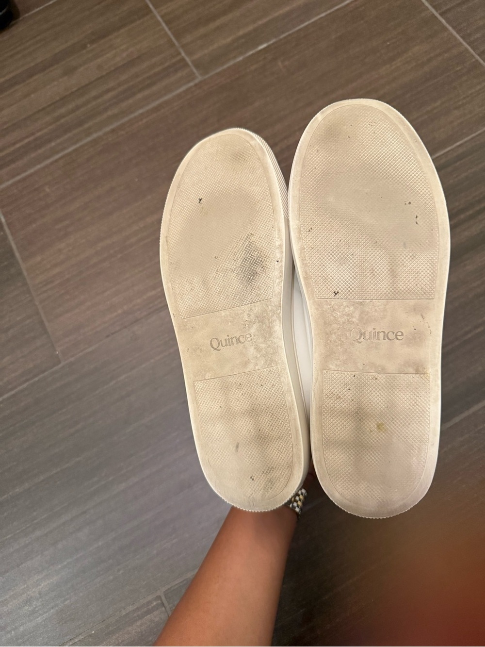 Women's Classic White Leather Sneakers - Picture 4 of 5